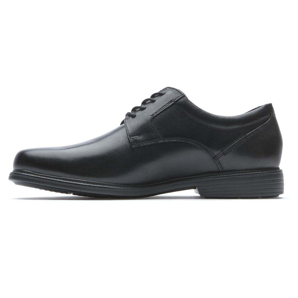 Oxfords Rockport Homem Pretas - Charles Road Plain Toe - 52309FBST